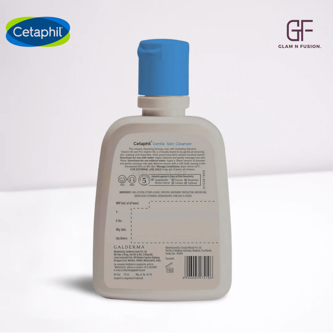 Cetaphil Gentle Skin Cleanser For Dry To Normal, Sensitive Skin 125ml